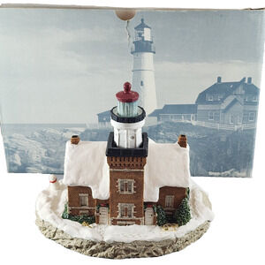 Harbour Lights Lighthouse Christmas 1995 Big Bay Point Michigan #700